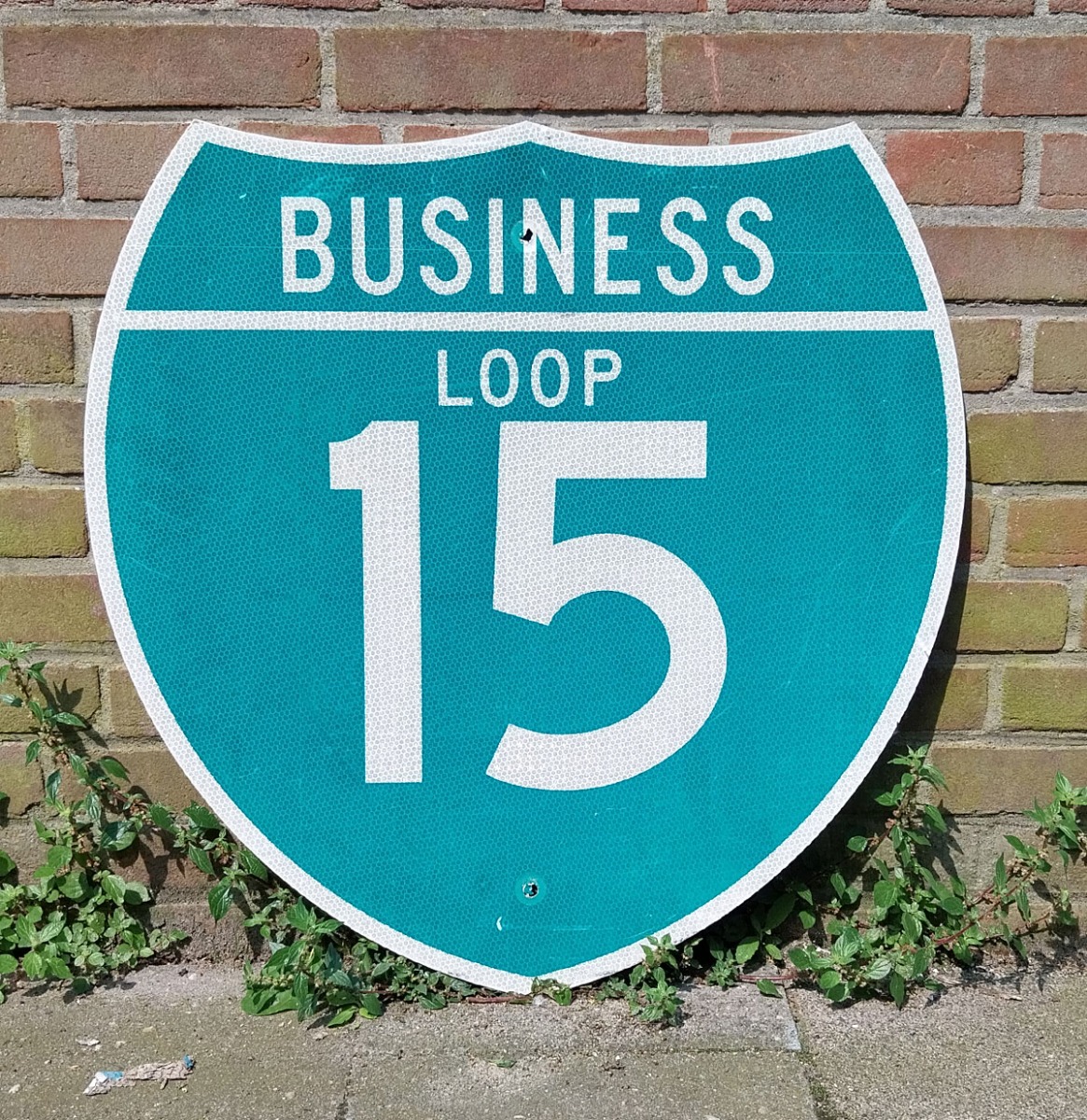 Business Loop 15 Verkeersbord - 61 x 61cm - Origineel