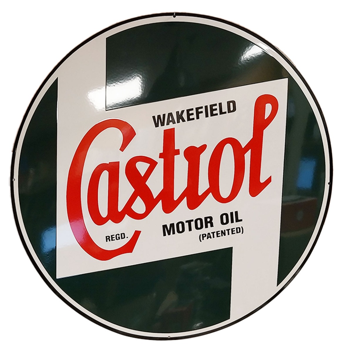 Castrol Motor Oil Logo Emaille Bord XL - Ø78cm