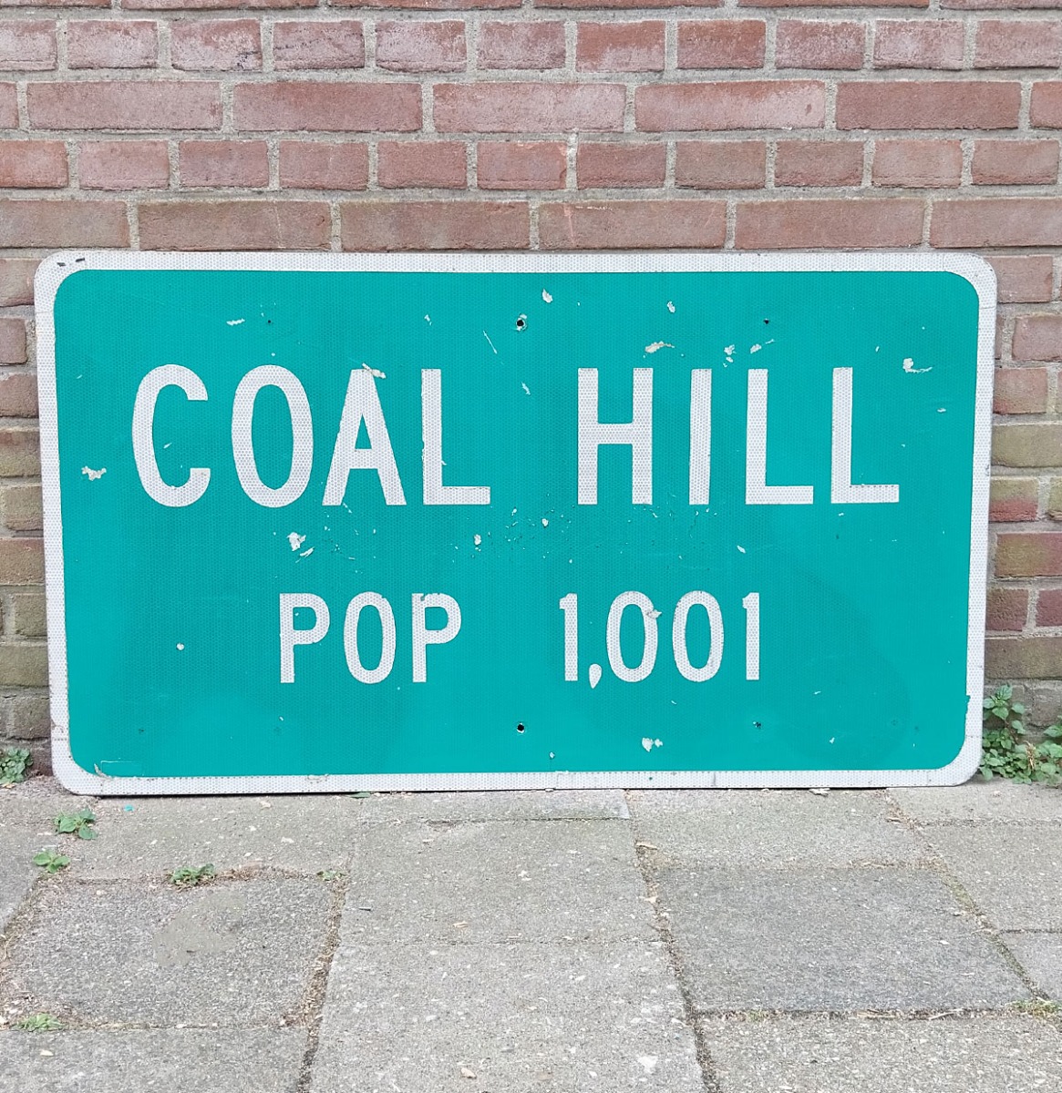 Coal Hill Amerikaans Verkeersbord - 107 x 61cm - Origineel