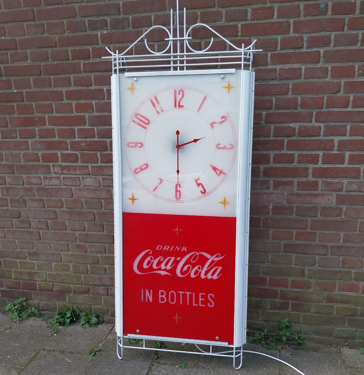 Coca-Cola Vintage Reclame Klok met Licht