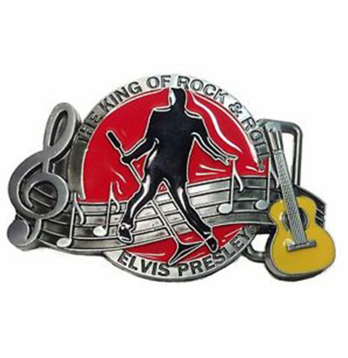 Elvis Presley The King Of Rock & Roll Belt Buckle - FiftiesStore.com