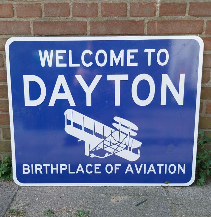 Welcome to Dayton Street Sign - Original - 61 x 76cm 