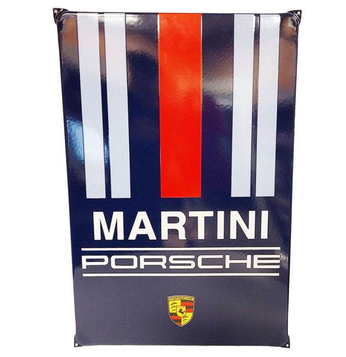 Martini Porsche Enamel Sign - 60 x 40cm 