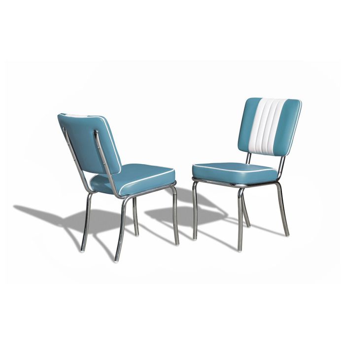 Retro Diner Chair Co 24 Blue Fiftiesstore Com