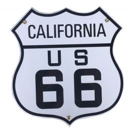 Route 66 California Porcelain Sign - FiftiesStore.com