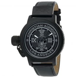 Christian Audigier Unisex ETE 115 Eternity Royal Black Ion Plating Black Watch