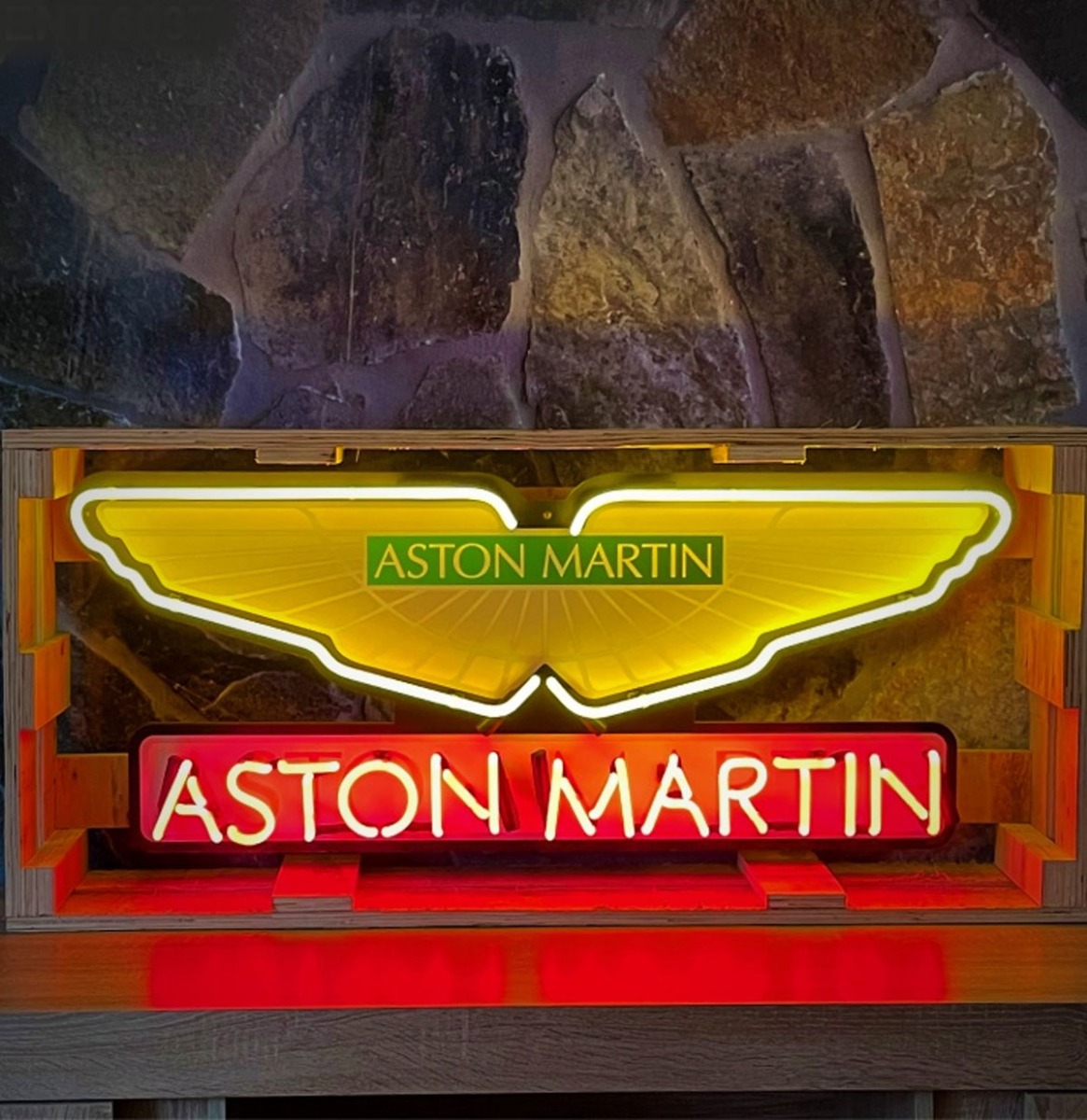 Aston Martin Logo Neon Verlichting XL