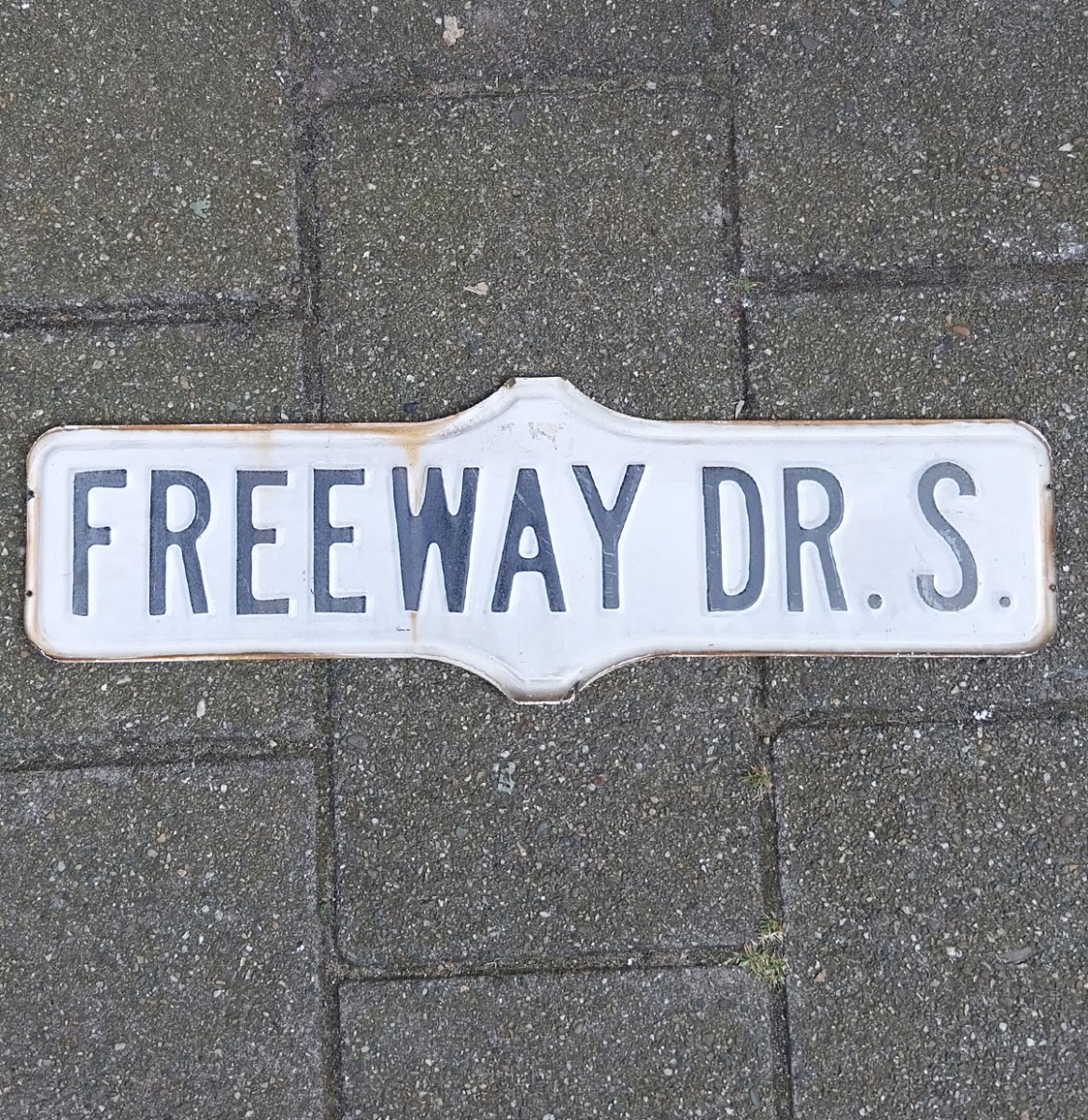 Freeway Dr. Amerikaans Straatnaambord - 71 x 23cm - Origineel