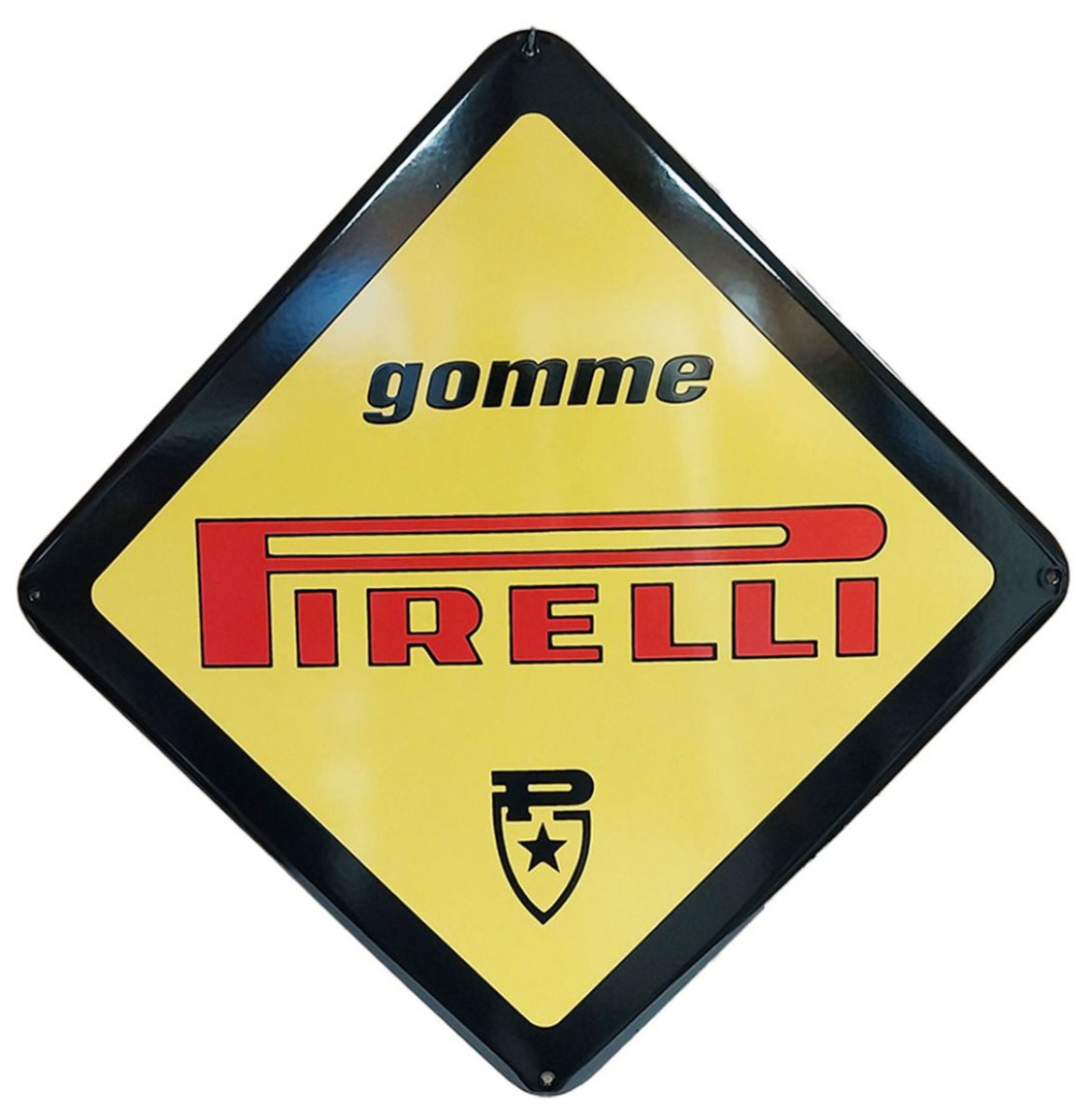 Pirelli Gomme Emaille Bord - 60 x 60cm