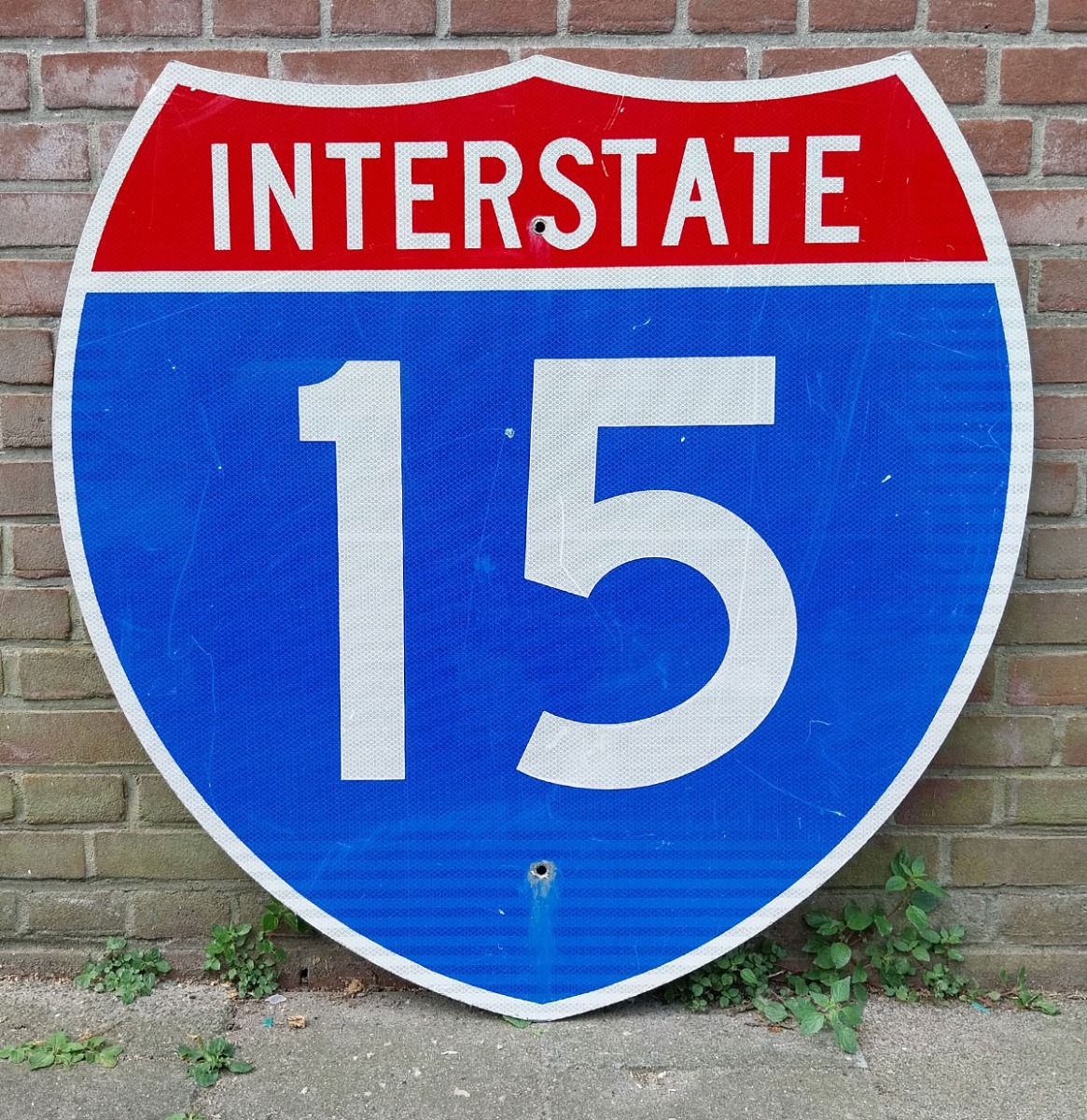 Interstate 15 Verkeersbord - 91 x 91cm - Origineel