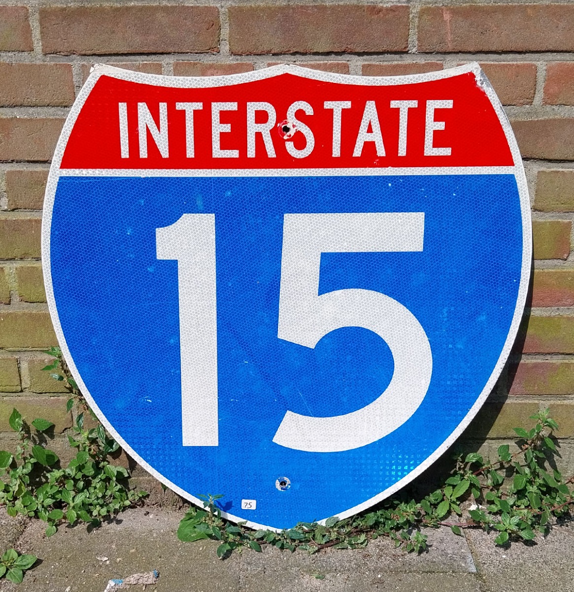 Interstate 15 Verkeersbord - 61 x 61cm - Origineel