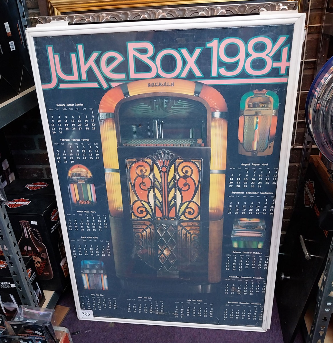 Jukebox Rock-Ola 1984 Kalender Poster - 100 x 69cm