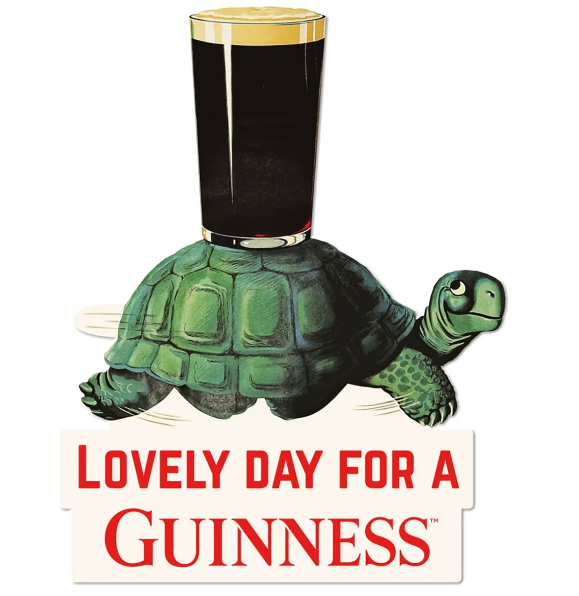 Guinness Lovely Day Schildpad 3D Metal Sign 36 x 46 cm