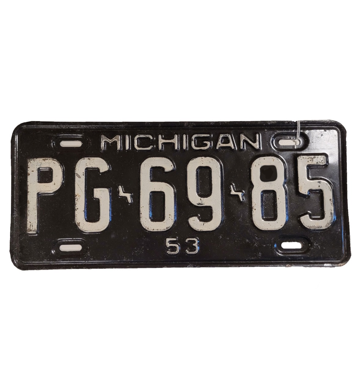 Michigan License Plate - 1953 - Original