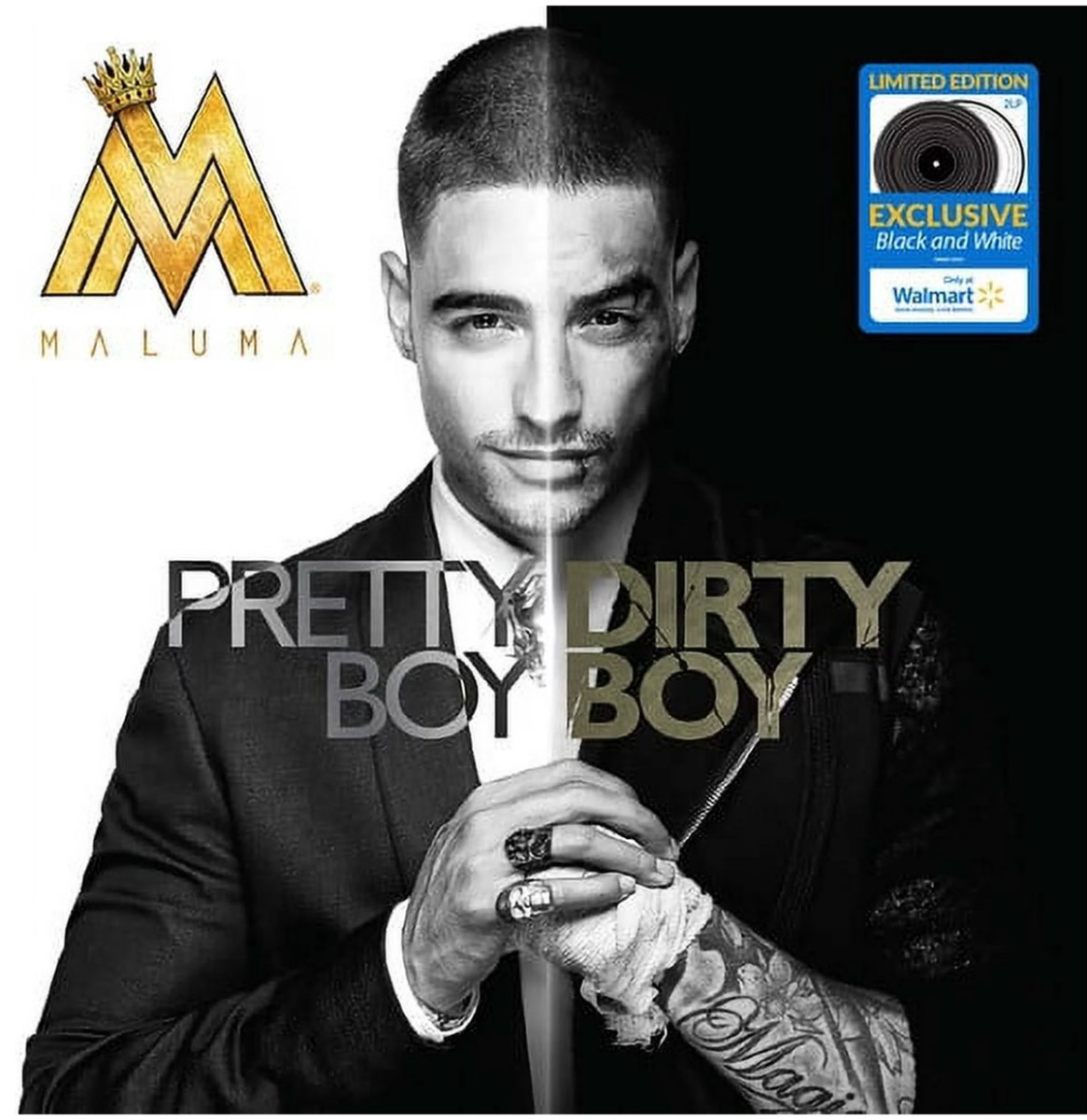 Maluma - Pretty Boy, Dirty Boy (Zwart & Wit Vinyl) (Walmart Exclusief) 2LP