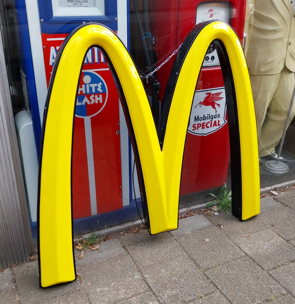 McDonald&apos;s Reclamebord met Licht- 140 x 120cm - Origineel