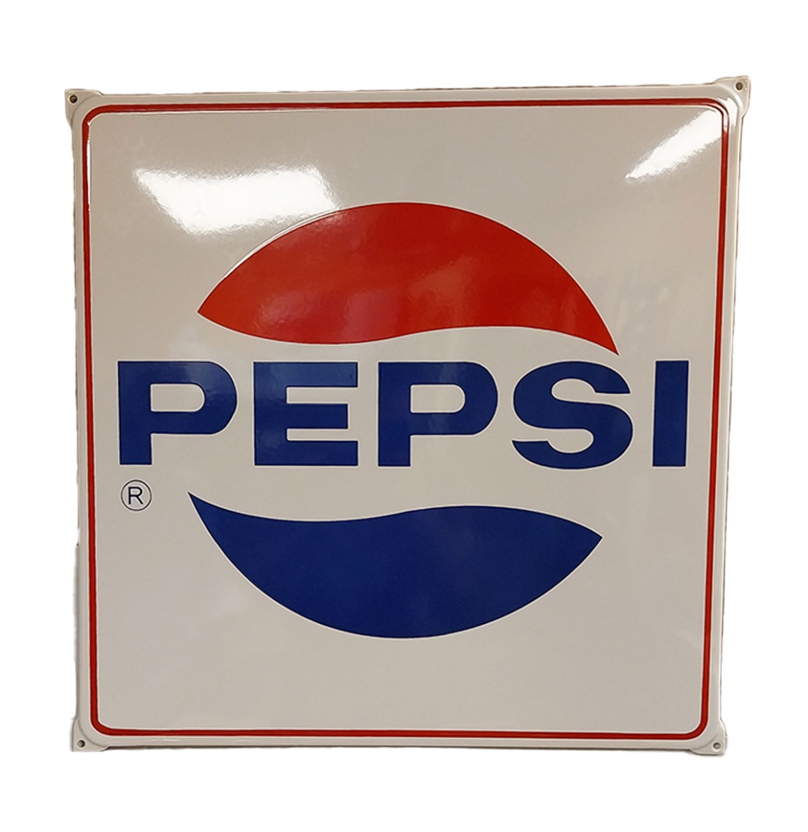 Pepsi Logo Emaille Bord- 50 x 50cm