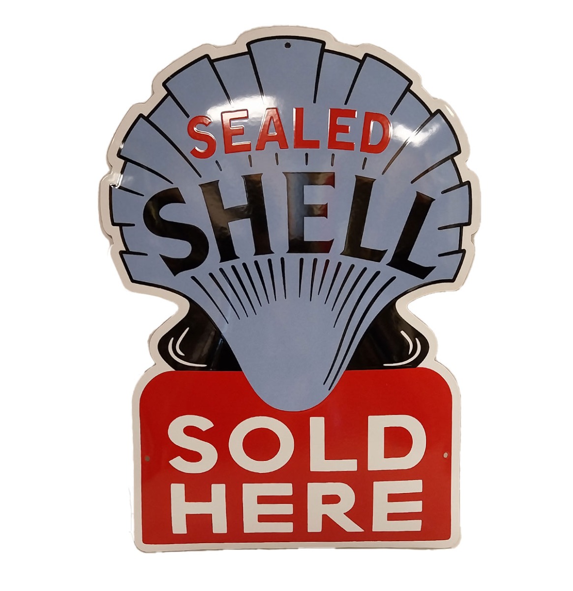 Sealed Shell Emaille Bord - 60 x 43cm