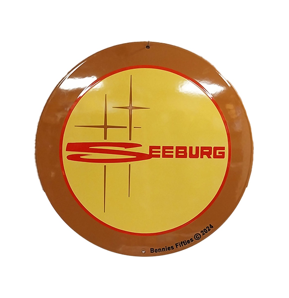 Seeburg Logo Emaille Bord - Ø30cm