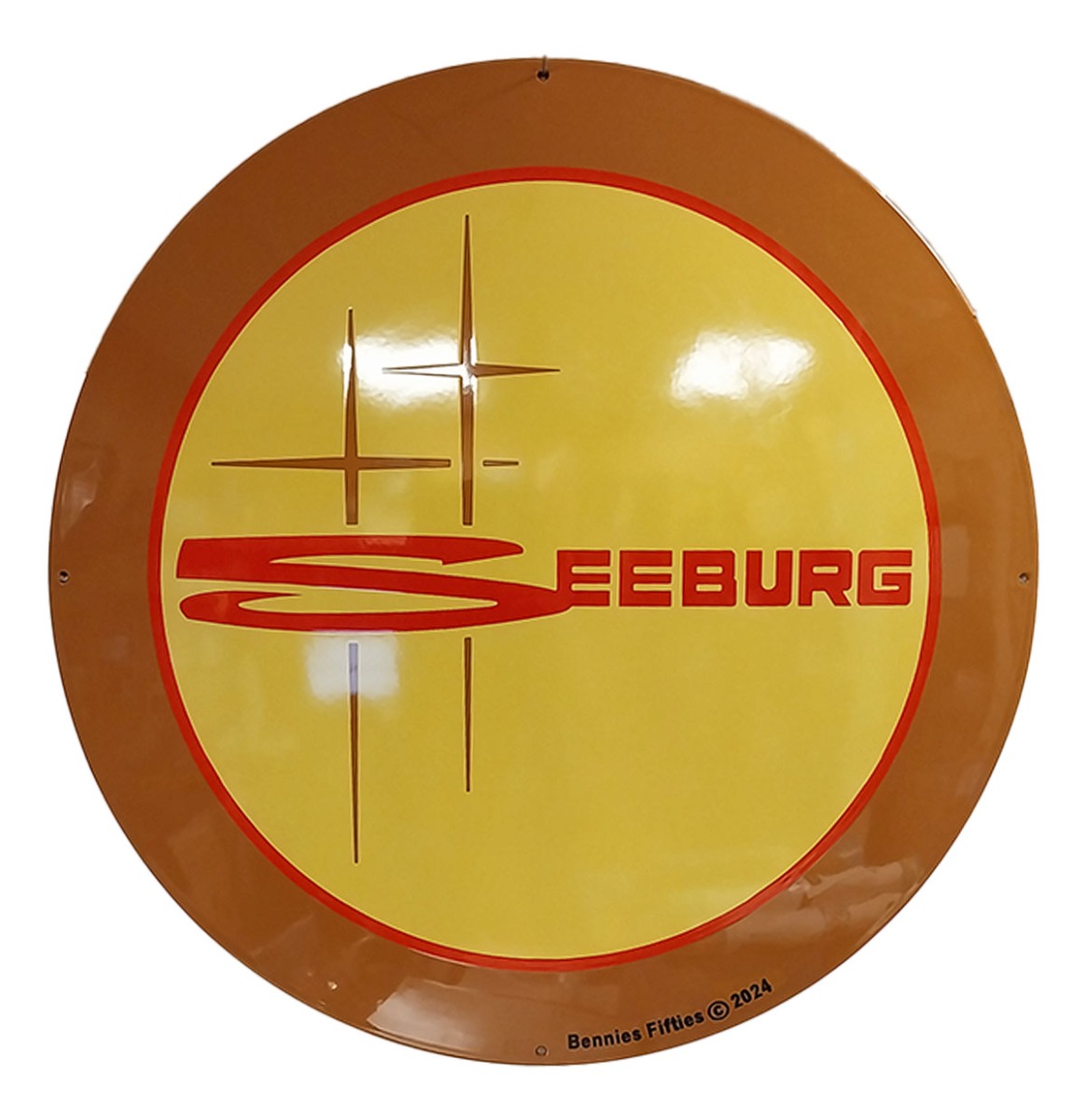 Seeburg Logo Emaille Bord - Ø60cm