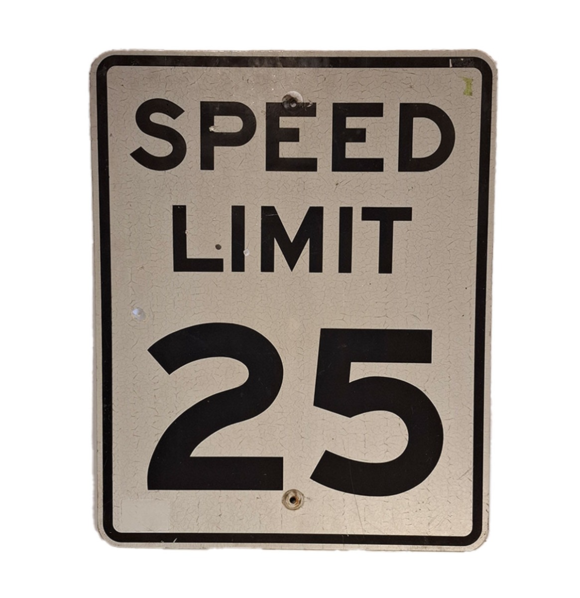 Speed Limit 25 Verkeersbord - 76 x 61cm - Origineel