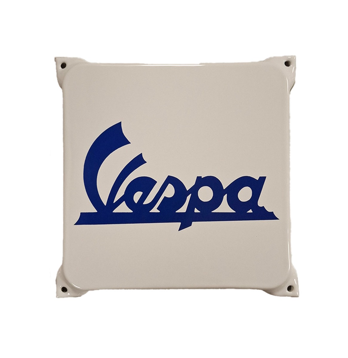 Vespa Logo Emaille Bord - 20 x 20cm