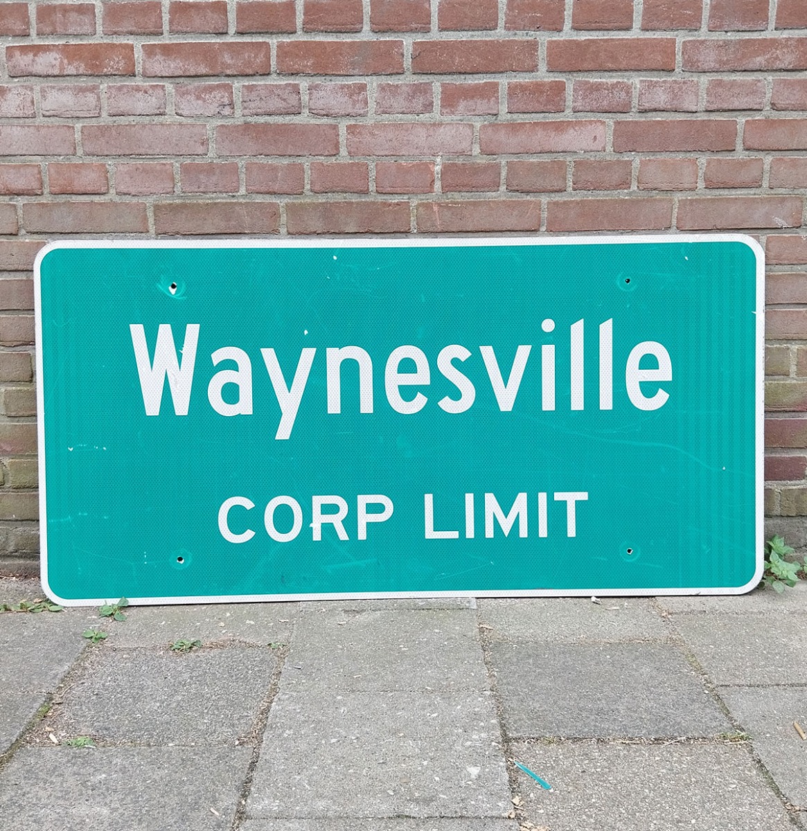 Waynesville Corp Limit Amerikaans Verkeersbord - 122 x 61cm - Origineel